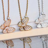 [LUXE NOBLE]BUTTERFLY DIAMOND NECKLACE