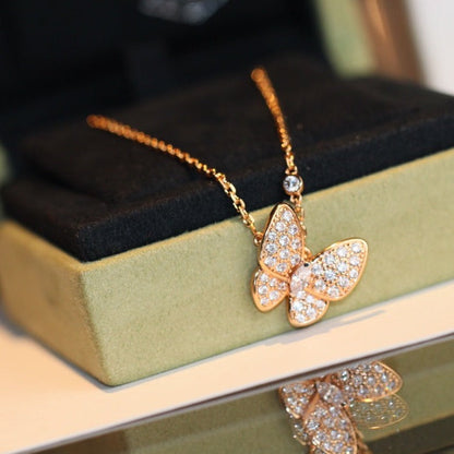 [LUXE NOBLE]BUTTERFLY DIAMOND NECKLACE