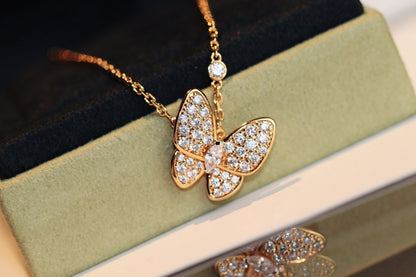 [LUXE NOBLE]BUTTERFLY DIAMOND NECKLACE