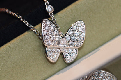 [LUXE NOBLE]BUTTERFLY DIAMOND NECKLACE