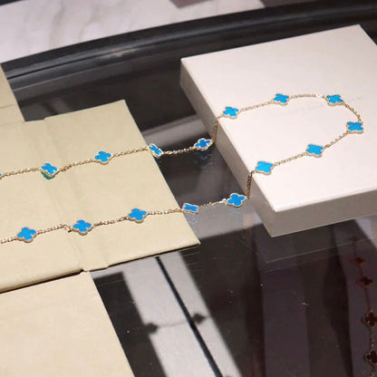 [LUXE NOBLE]クローバー 20モチーフ ターコイズゴールド