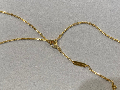 [LUXE NOBLE]クローバー 25mm ネックレス ゴールド カーネリアン