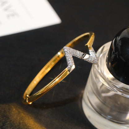 [LUXE NOBLE]VOLTE アップサイト ダウン ゴールド ダイヤモンド ブレスレット