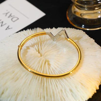 [LUXE NOBLE]VOLTE アップサイト ダウン ゴールド ダイヤモンド ブレスレット