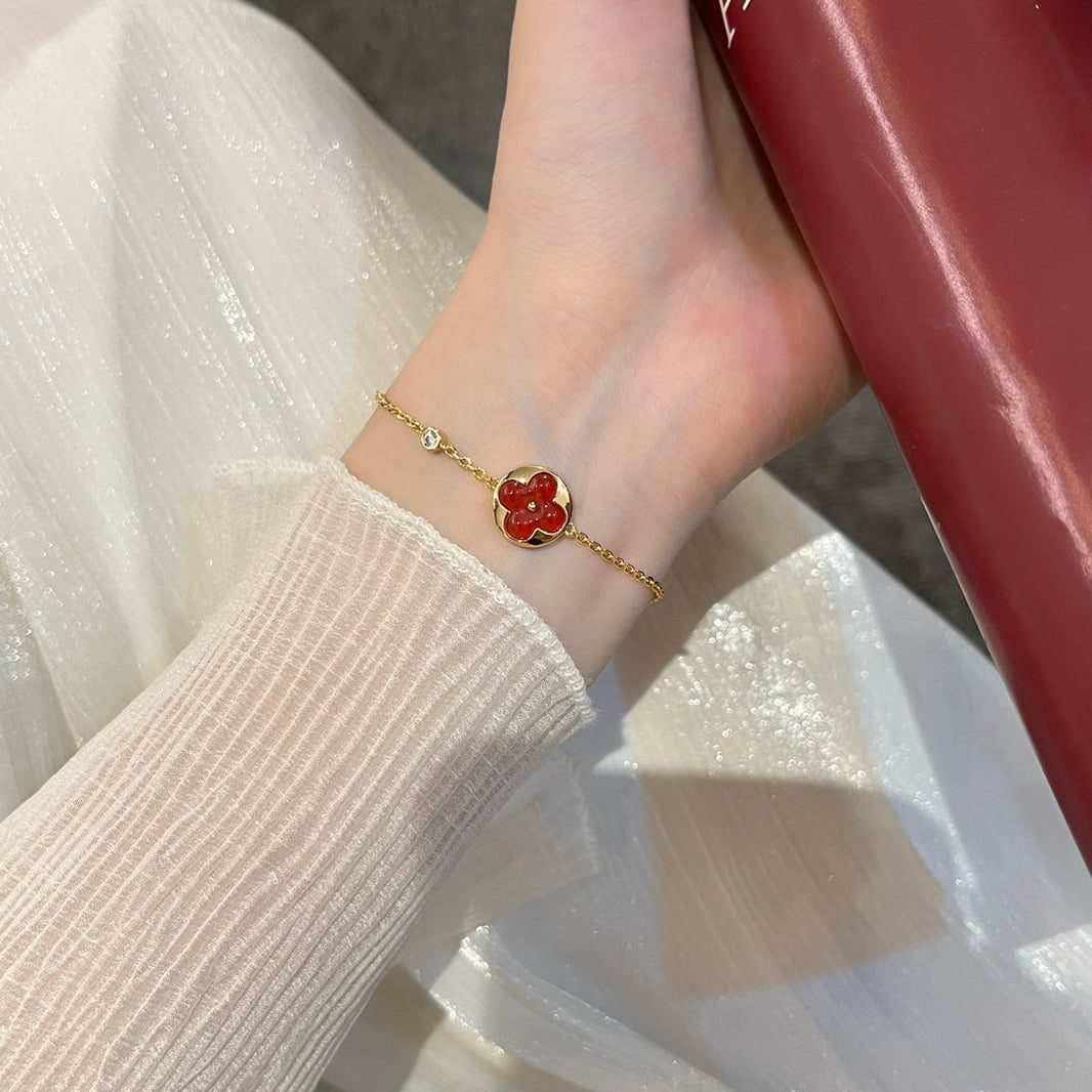 [LUXE NOBLE]SUN PEDANT CARNELIAN BRACELET