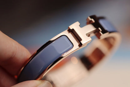 [LUXE NOBLE]Hブレスレット 12mm ブルーグレー