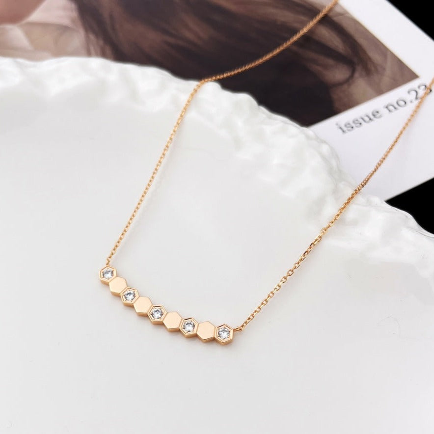 [LUXE NOBLE]BEE MY LOVE DIAMOND NECKLACE