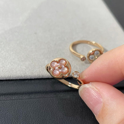 [LUXE NOBLE]SUN 1 DIAMOND PINK MOP RING