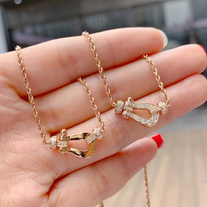 [LUXE NOBLE] FORCE 10 PINK GOLD DIAMOND NECKLACE