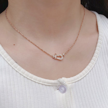 [LUXE NOBLE] FORCE 10 PINK GOLD DIAMOND NECKLACE