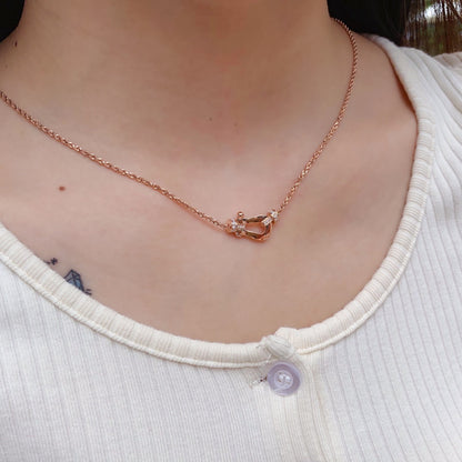 [LUXE NOBLE] FORCE 10 PINK GOLD DIAMOND NECKLACE