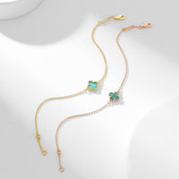 [LUXE NOBLE]CLOVER BRACELET MALACHITE 1 MOTIF