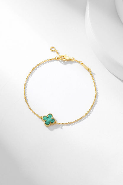 [LUXE NOBLE]CLOVER BRACELET MALACHITE 1 MOTIF