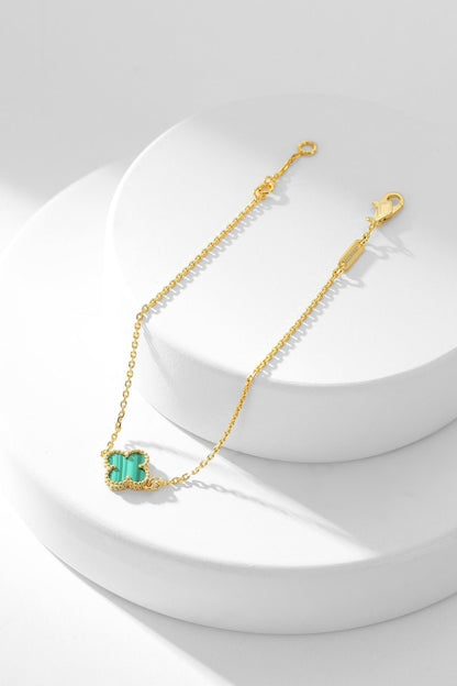[LUXE NOBLE]CLOVER BRACELET MALACHITE 1 MOTIF