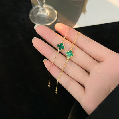 [LUXE NOBLE]CLOVER BRACELET MALACHITE 1 MOTIF