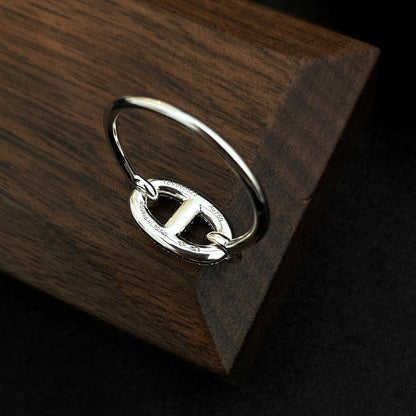 [LUXE NOBLE]RONDE KLEINER SILBER-DIAMANTRING