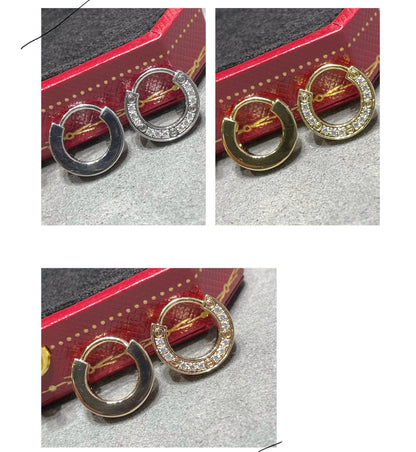 [LUXE NOBLE] LOVE DIAMOND OHRINGS