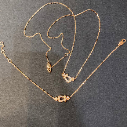 [LUXE NOBLE] FORCE 10 DIAMANTEN ROSÉGOLD HALSKETTE MINIMODELL