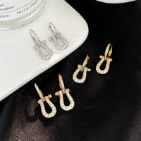 [LUXE NOBLE]FORCE 10 FULL DIAMOND DROP EARRINGS MEDIUM MODEL