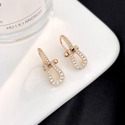 [LUXE NOBLE]FORCE 10 FULL DIAMOND DROP EARRINGS MEDIUM MODEL