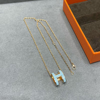[LUXE NOBLE]POP H スカイブルーネックレス