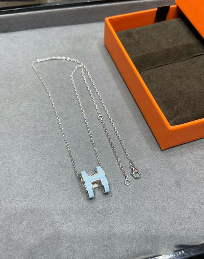 [LUXE NOBLE]POP H スカイブルーネックレス