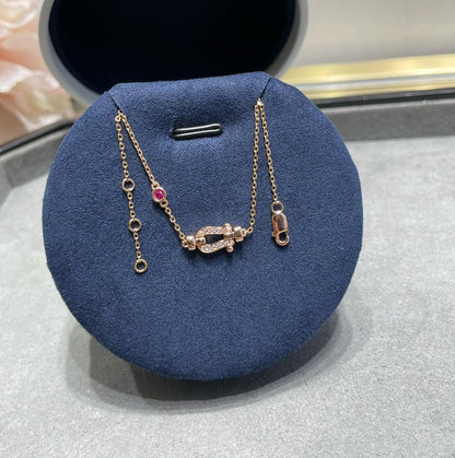 [LUXE NOBLE]FORCE 10 DIAMOND CHAIN LINK PINK GOLD BRACELET