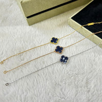 [LUXE NOBLE]CLOVER 1 MOTIF PIETERSITE BRACELET