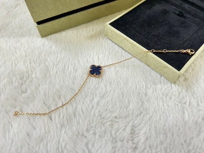 [LUXE NOBLE]CLOVER 1 MOTIF PIETERSITE BRACELET