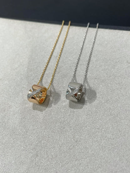 [LUXE NOBLE]LIENS EVIDENCE DIAMOND NECKLACE