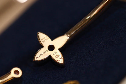 [LUXE NOBLE]イディル ピンクゴールド オープンブレスレット ダイヤモンドパヴェ