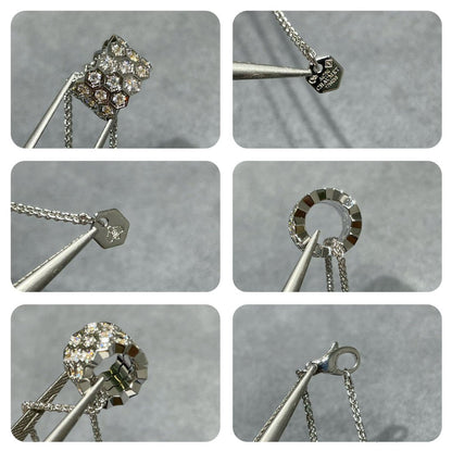 [LUXE NOBLE]ビーラブ ダイヤモンド パヴェ 3連ネックレス