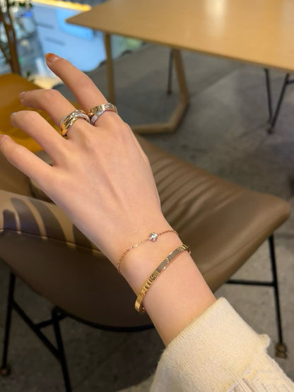 [LUXE NOBLE]ダムール ダイヤモンド リンク ブレスレット