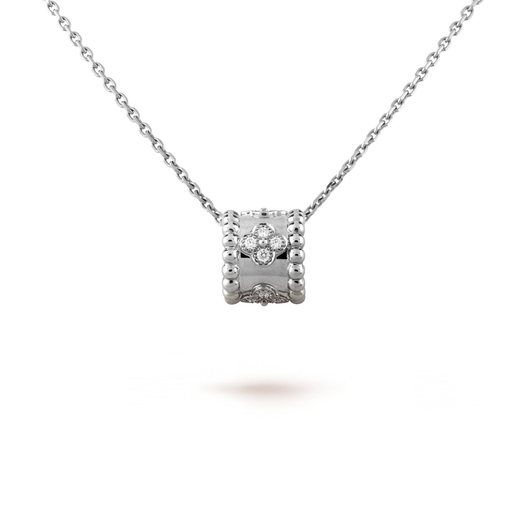 [LUXE NOBLE]PERLEE PEDANT SIVLER DIAMANT-HALSKETTE 