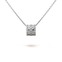 [LUXE NOBLE]PERLEE PEDANT SIVLER DIAMANT-HALSKETTE 