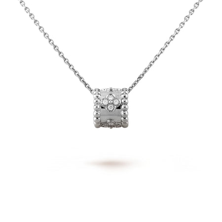 [LUXE NOBLE]PERLEE PEDANT SIVLER DIAMANT-HALSKETTE 