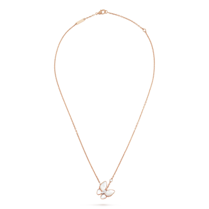 [LUXE NOBLE]BUTTERFLY MOP DIAMOND NECKLACE