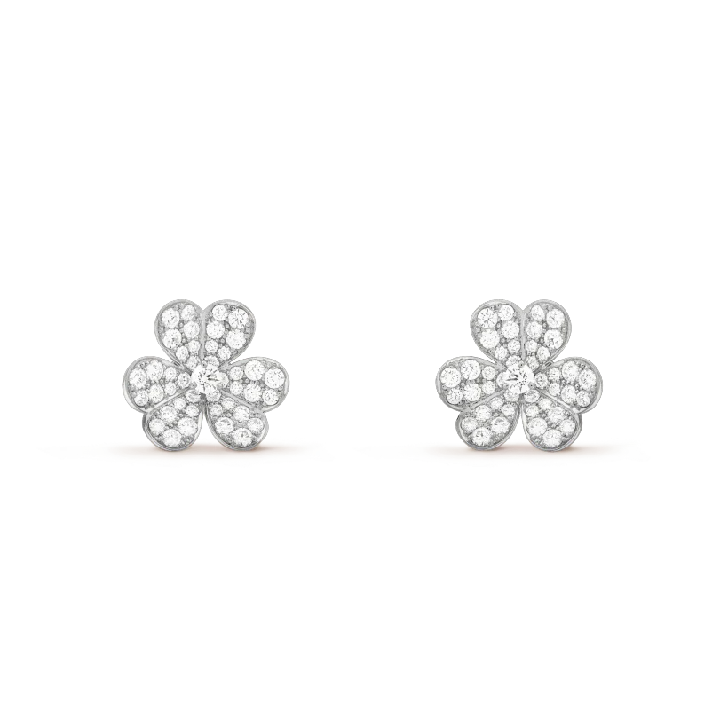 [LUXE NOBLE]CLOVER COMOS DIAMOND EARRINGS SILVER