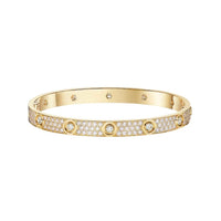 [Luxe Jewelry]LOVE BRACELET 6.1MM DIAMOND-PAVED 10 BIG DIAMONDS