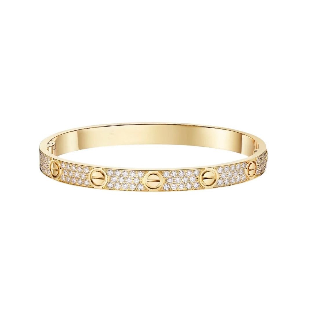 [Luxe Jewelry]LOVE BRACELET 6.1MM DIAMOND-PAVED
