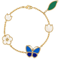 [LUXE NOBLE]LUCKY SPRING BUTTERFLY 5 MOTIF BRACELET