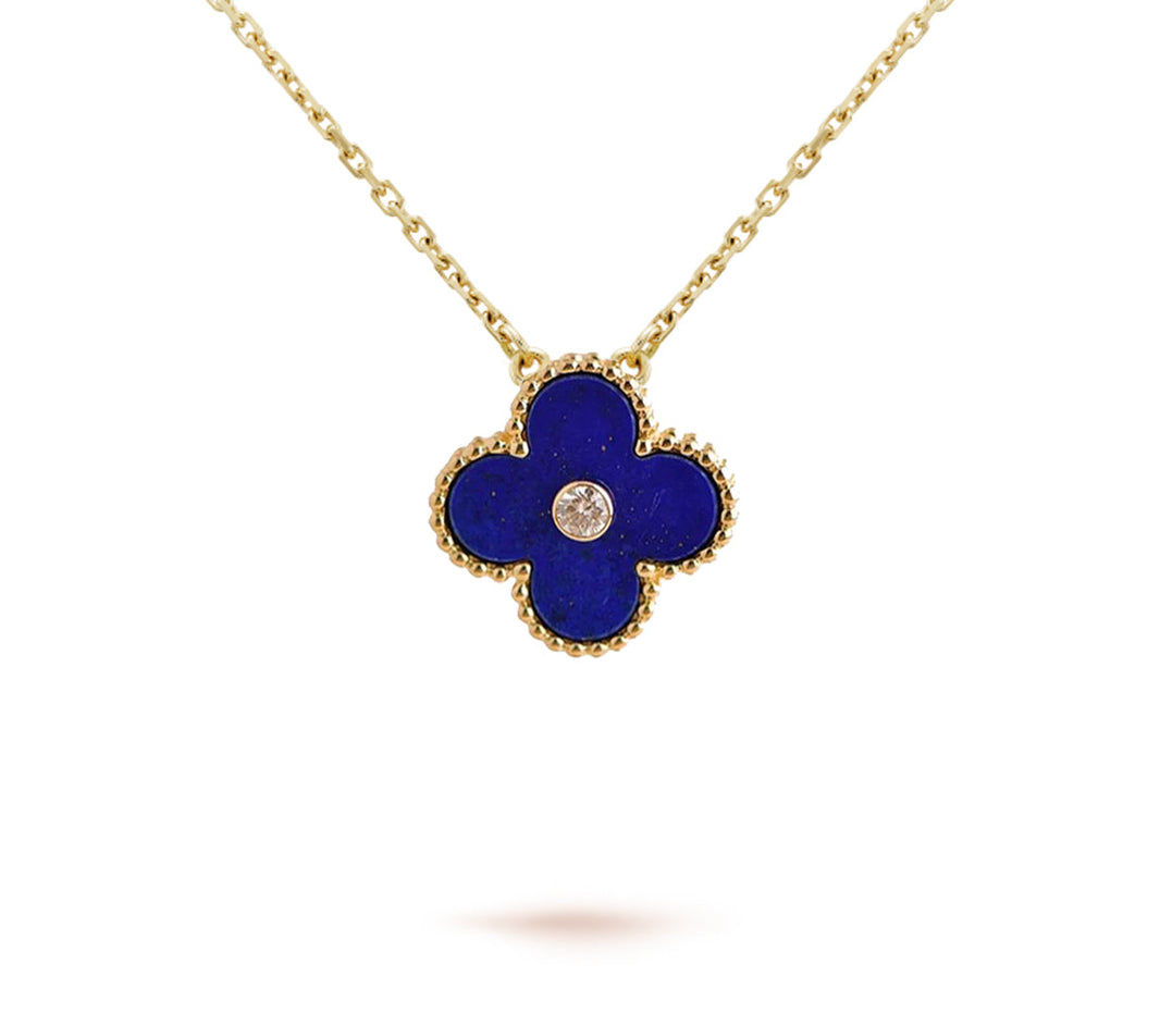 [LUXE NOBLE]CLOVER 15MM CHRISTMAS LIMITED EDITION SINGLE FLOWER NECKLACE