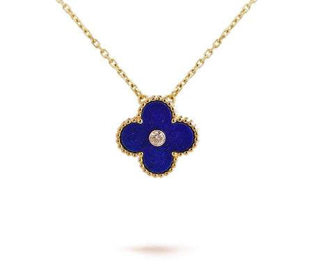 [LUXE NOBLE]CLOVER 15MM CHRISTMAS LIMITED EDITION SINGLE FLOWER NECKLACE