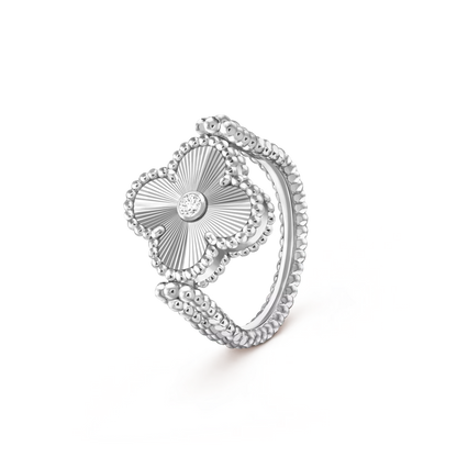 [LUXE NOBLE]CLOVER RIVERSIBLE RING SILVER COLLECTION