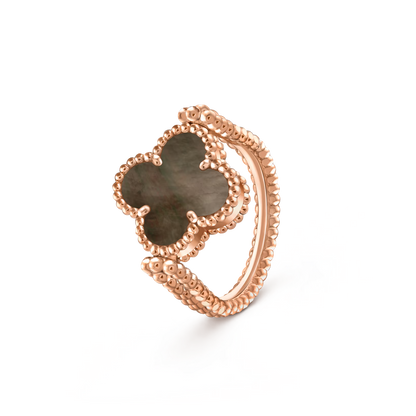 [LUXE NOBLE]CLOVER RIVERSIBLE RING ROSE GOLD COLLECTION