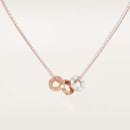 [Luxe Jewelry]LOVE 6 DIAMOND PENDANT NECKLACE