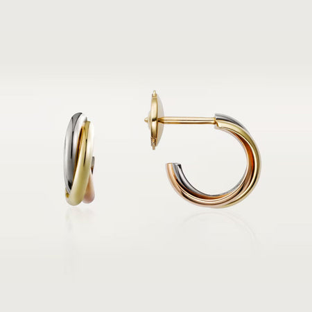 [Luxe Jewelry]TRINITY ON DIAMOND MINI EARRINGS