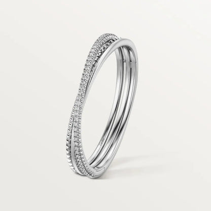 [Luxe Jewelry]ETINCELLE HALF-PAVED DIAMOND BRACELET