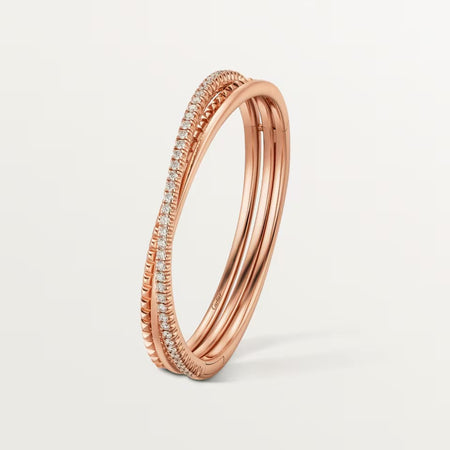 [Luxe Jewelry]ETINCELLE HALF-PAVED DIAMOND BRACELET