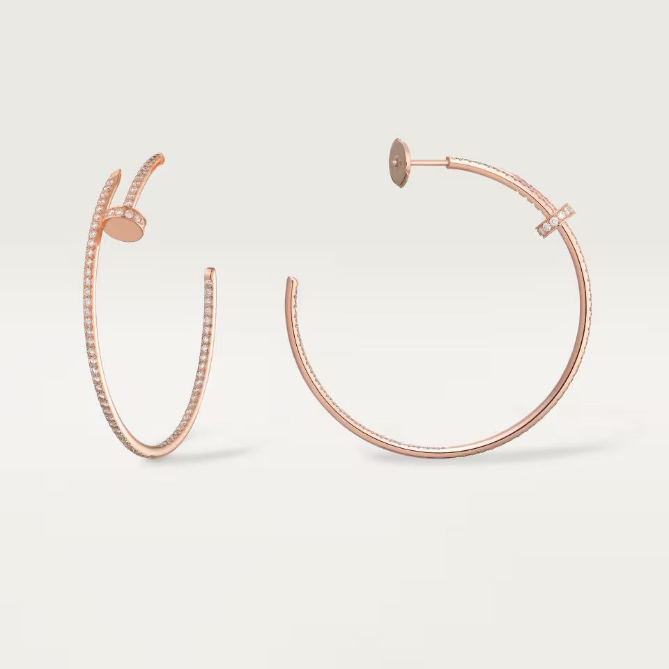 [Luxe Jewelry]JUSTE FULL DIAMOND LARGE EARRINGS